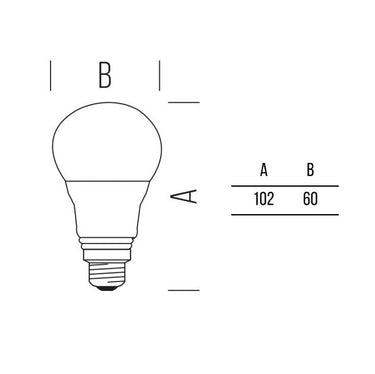 Goccia 806lm 8,5W E27 OP CW Shot Lampadine e moduli led